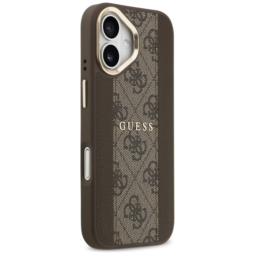 Guess 4G Stripe MagSafe-fodral til iPhone 17 - brun