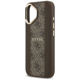 Guess 4G Stripe MagSafe-fodral til iPhone 17 - brun