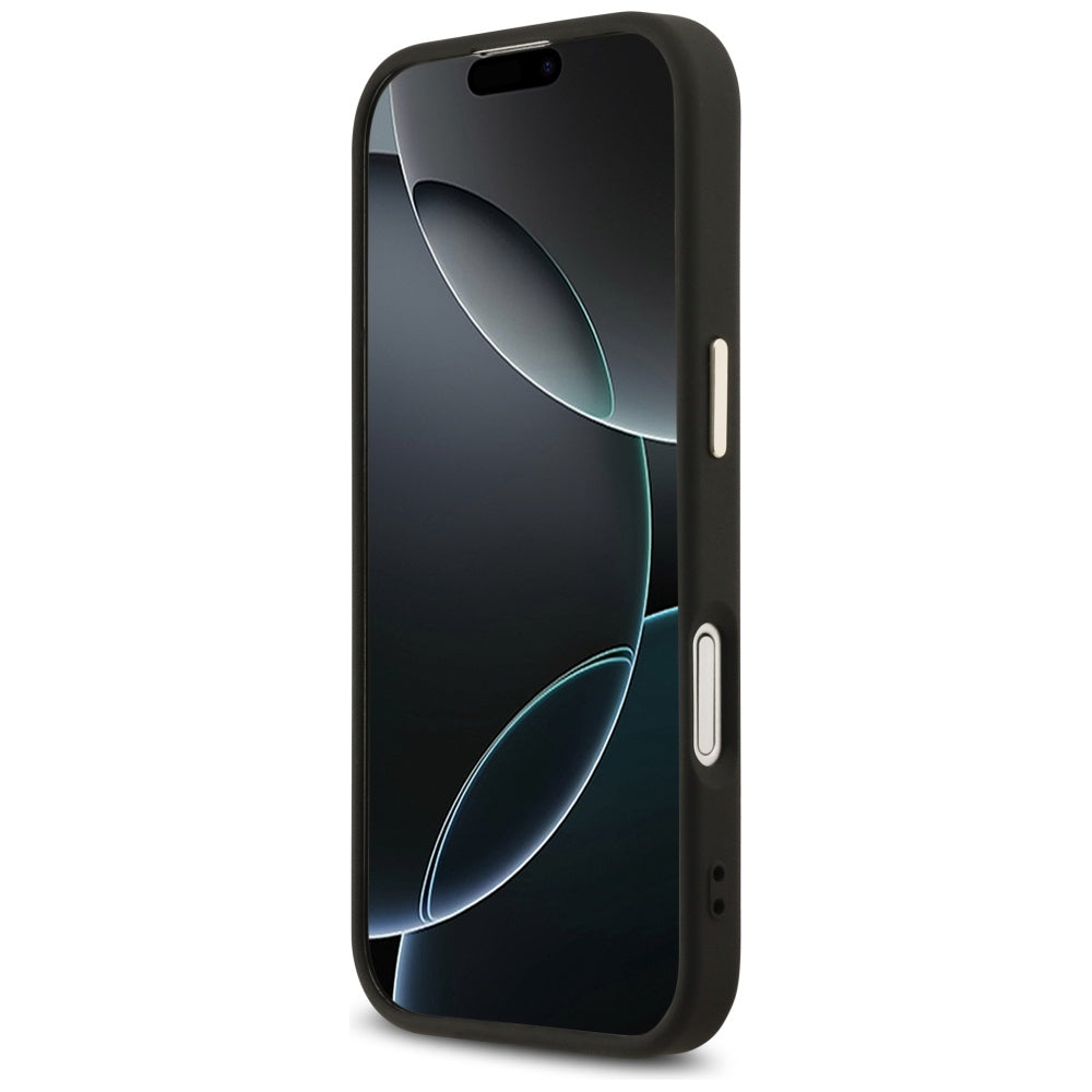 Guess 4G Triangle Logo MagSafe Case til iPhone 17 - sort og guld