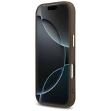 Guess 4G Triangle Logo MagSafe Case til iPhone 17 Pro - Brunt og Guld