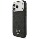 Guess 4G Triangle Logo MagSafe Case til iPhone 17 Pro Max - sort og guld