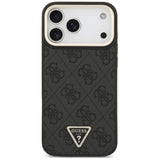 Guess 4G Triangle Logo MagSafe Case til iPhone 17 Pro Max - sort og guld