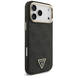 Guess 4G Triangle Logo MagSafe Case til iPhone 17 Pro Max - sort og guld