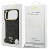 Guess 4G Triangle Logo MagSafe Case til iPhone 17 Pro Max - sort og guld