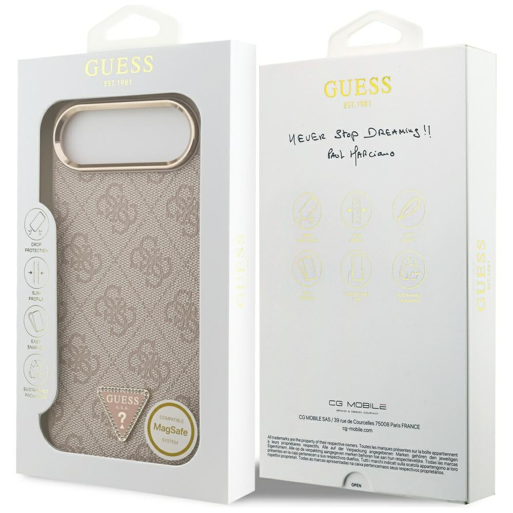 Guess 4G Triangle Logo MagSafe Case til iPhone Air - Rose Gold