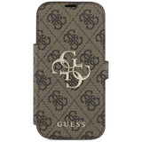 Guess Book 4G Metal Logo Case til iPhone 17 Pro - Brunt
