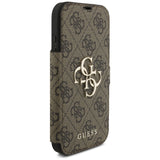 Guess Book 4G Metal Logo Case til iPhone 17 Pro - Brunt