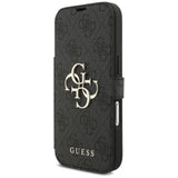Guess Book 4G Metal Logo Case til iPhone 17 Pro - sort