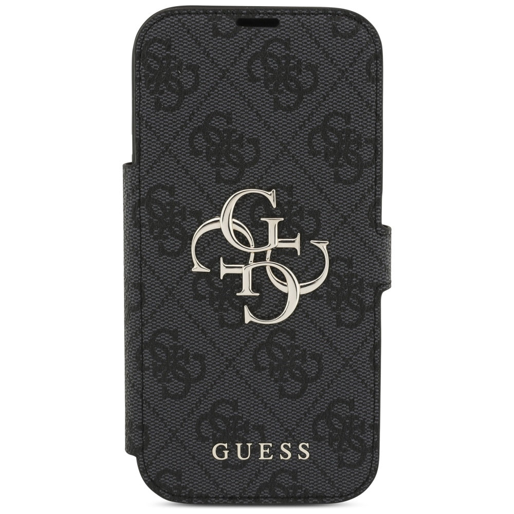 Guess Book 4G Metal Logo Case til iPhone 17 Pro - sort