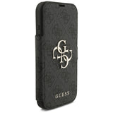 Guess Book 4G Metal Logo Case til iPhone 17 Pro - sort