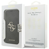 Guess Book 4G Metal Logo Case til iPhone 17 Pro - sort