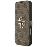 Guess Book 4G Metal Logo Case til iPhone 17 Pro Max - Brunt