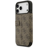 Guess Book 4G Metal Logo Case til iPhone 17 Pro Max - Brunt
