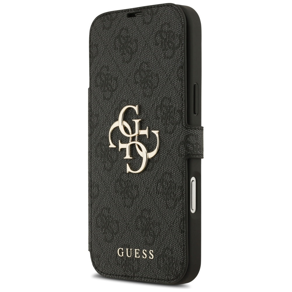 Guess Book 4G Metal Logo Case til iPhone 17 Pro Max - sort
