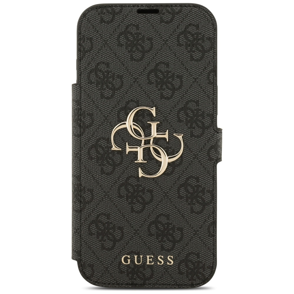 Guess Book 4G Metal Logo Case til iPhone 17 Pro Max - sort