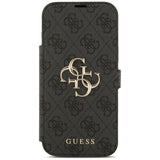 Guess Book 4G Metal Logo Case til iPhone 17 Pro Max - sort