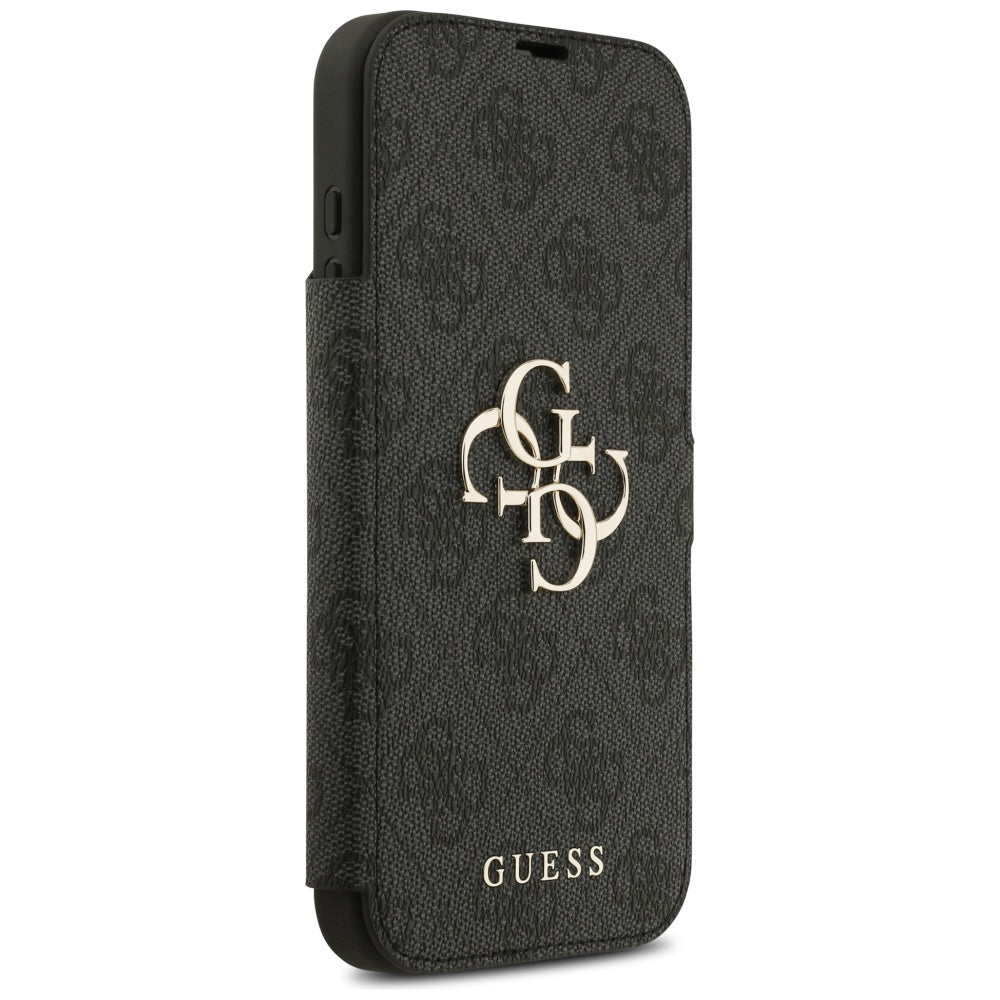 Guess Book 4G Metal Logo Case til iPhone 17 Pro Max - sort