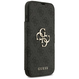 Guess Book 4G Metal Logo Case til iPhone 17 Pro Max - sort