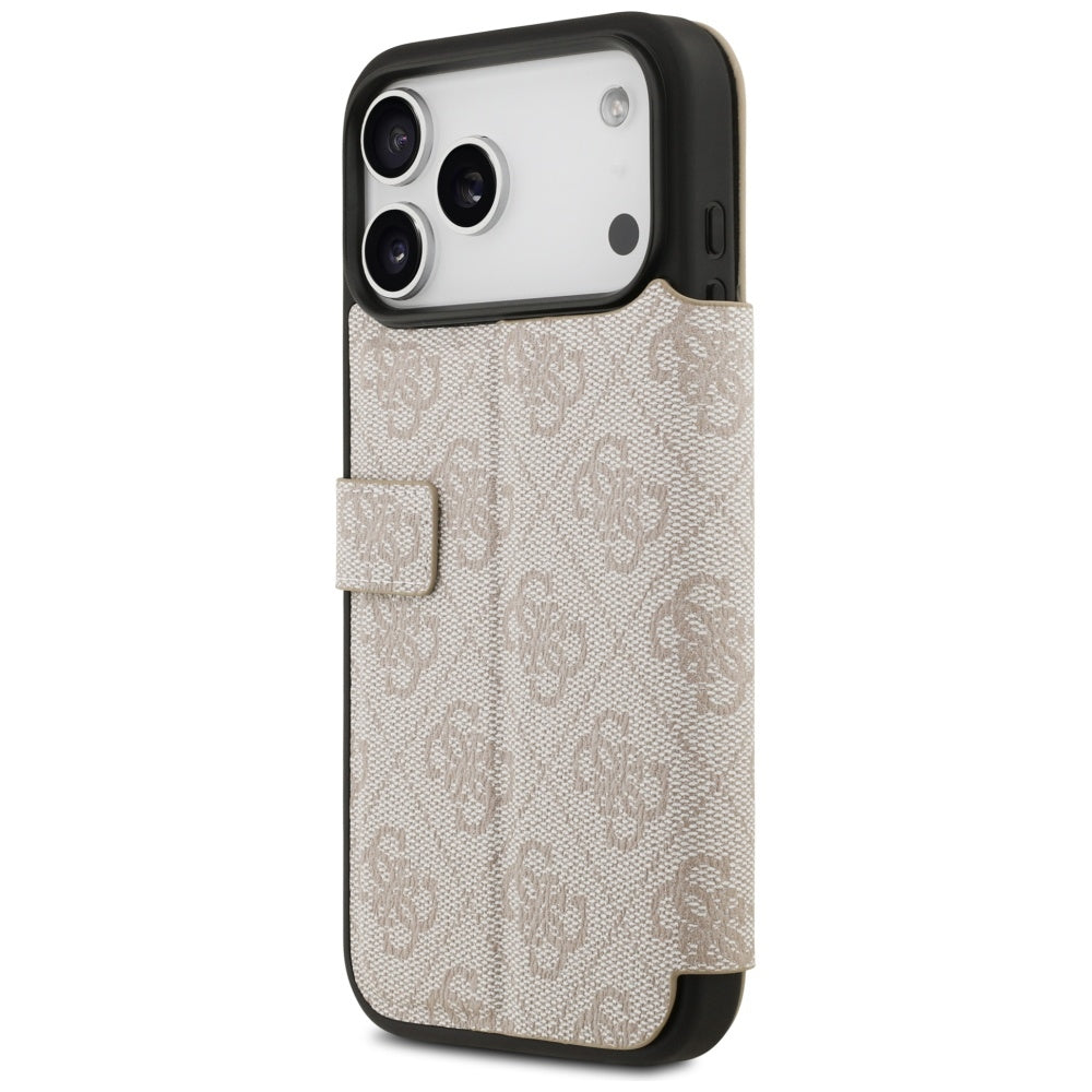 Guess Book 4G Metal Logo Case til iPhone 17 Pro Max - Pink