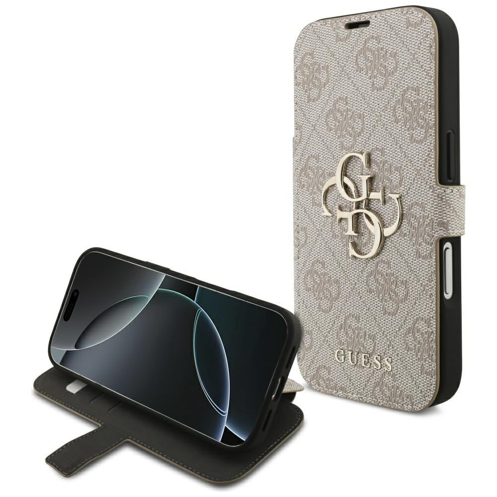 Guess Book 4G Metal Logo Case til iPhone 17 Pro - Pink