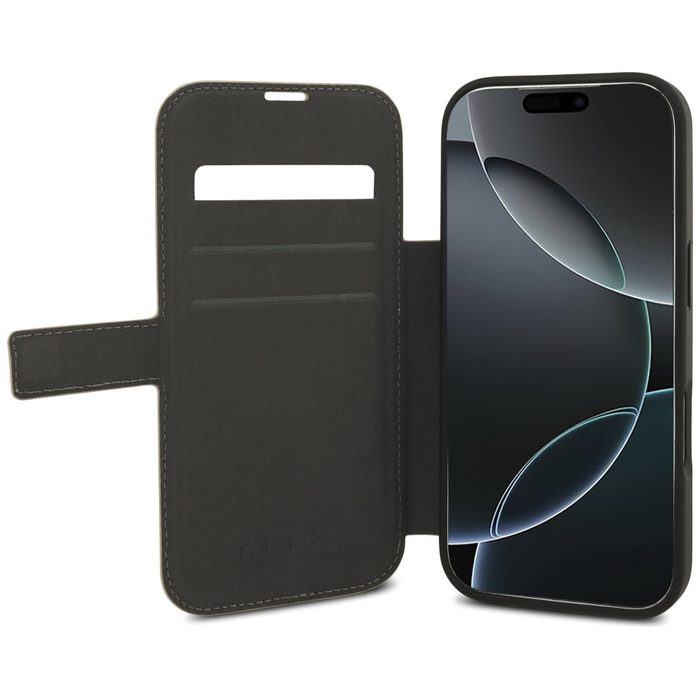 Guess Book 4G Metal Logo Case til iPhone 17 Pro - Pink