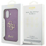 Guess Fixed Glitter Big 4G case til iPhone 17 - lilla