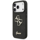 Guess Fixed Glitter Big 4G case for iPhone 17 Pro - black