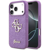 Guess Fixed Glitter Big 4G case til iPhone 17 Pro - lilla