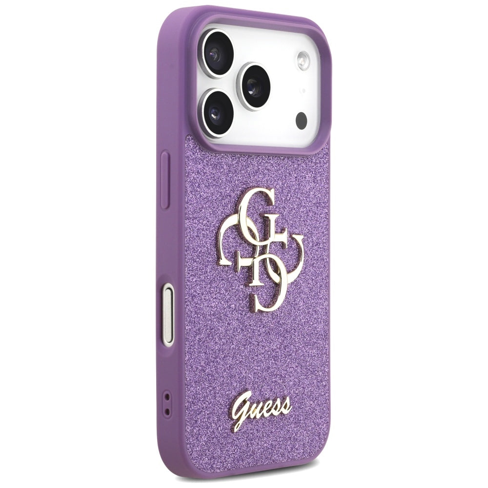 Guess Fixed Glitter Big 4G case til iPhone 17 Pro - lilla