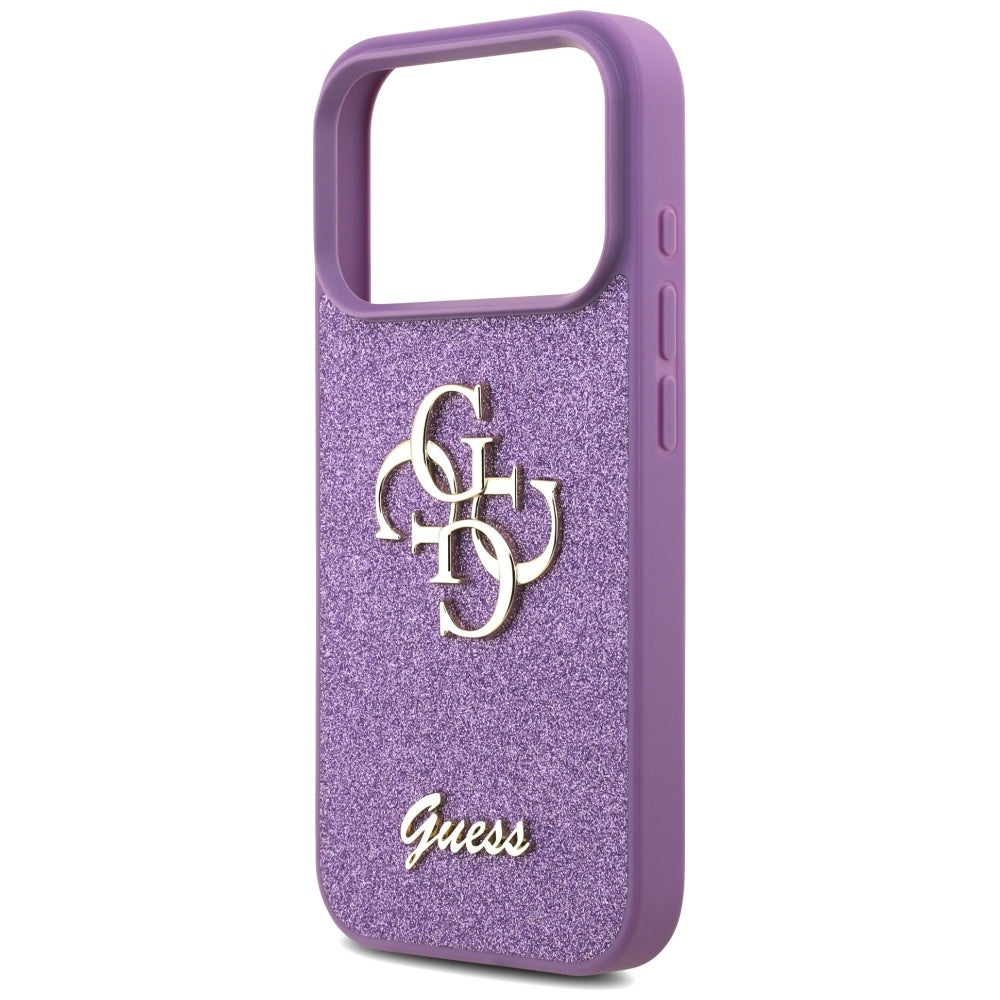 Guess Fixed Glitter Big 4G case til iPhone 17 Pro - lilla