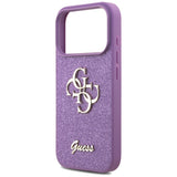 Guess Fixed Glitter Big 4G case til iPhone 17 Pro - lilla