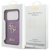 Guess Fixed Glitter Big 4G case til iPhone 17 Pro - lilla