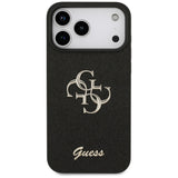 Guess Fixed Glitter Big 4G case til iPhone 17 Pro Max - sort