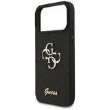 Guess Fixed Glitter Big 4G case til iPhone 17 Pro Max - sort
