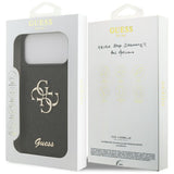 Guess Fixed Glitter Big 4G case til iPhone 17 Pro Max - sort