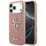 Guess Fixed Glitter Big 4G Case til iPhone 17 Pro Max - Pink