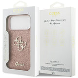 Guess Fixed Glitter Big 4G Case til iPhone 17 Pro Max - Pink