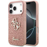 Guess Fixed Glitter Big 4G Case til iPhone 17 Pro - Pink