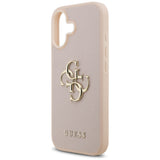 Guess Grained Big 4G & Classic Logo iPhone 17 Case - Pink