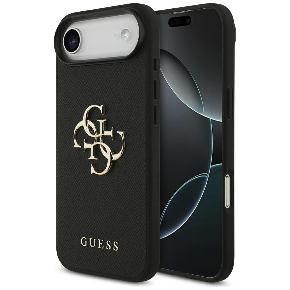 Guess Grained Big 4G & Classic Logo-kasse til iPhone Air - sort