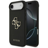 Guess Grained Big 4G & Classic Logo-kasse til iPhone Air - sort