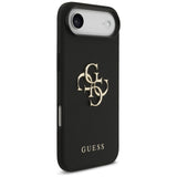 Guess Grained Big 4G & Classic Logo-kasse til iPhone Air - sort