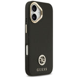 Guess Grained Strass Logo MagSafe-fodral til iPhone 17 - sort