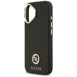 Guess Grained Strass Logo MagSafe-fodral til iPhone 17 - sort