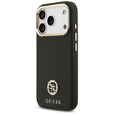 Guess Grained Strass Logo MagSafe-hylster til iPhone 17 Pro - sort