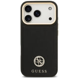 Guess Grained Strass Logo MagSafe-hylster til iPhone 17 Pro - sort
