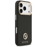 Guess Grained Strass Logo MagSafe-hylster til iPhone 17 Pro - sort