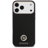 Guess Grained Strass Logo MagSafe-fodral til iPhone 17 Pro Max - sort