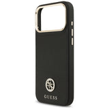 Guess Grained Strass Logo MagSafe-fodral til iPhone 17 Pro Max - sort