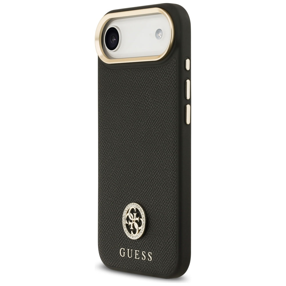 Guess Grained Strass Logo MagSafe-kasse til iPhone Air - sort